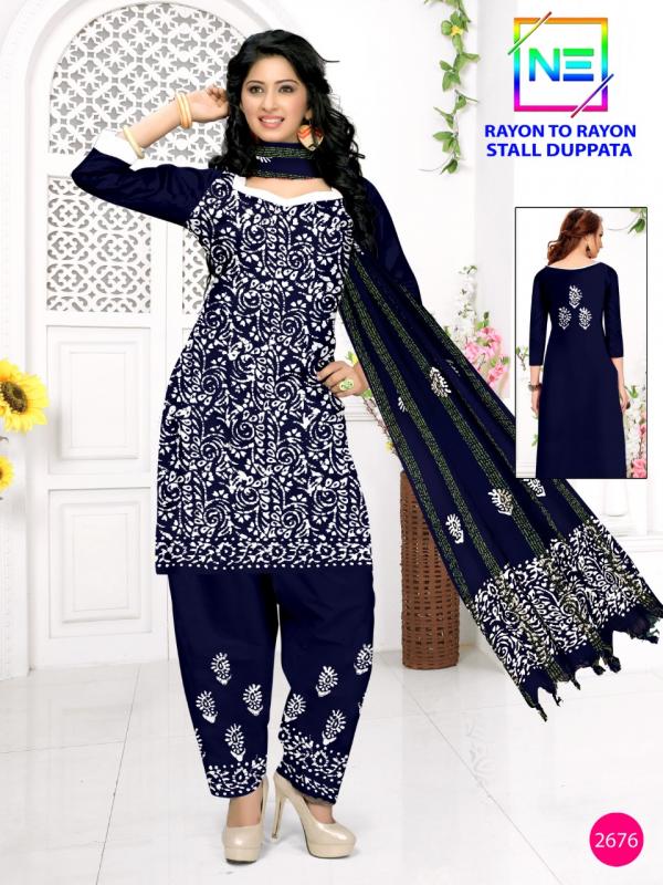 Nemi Rayon Wax Batik Designer Exclusive Dress material